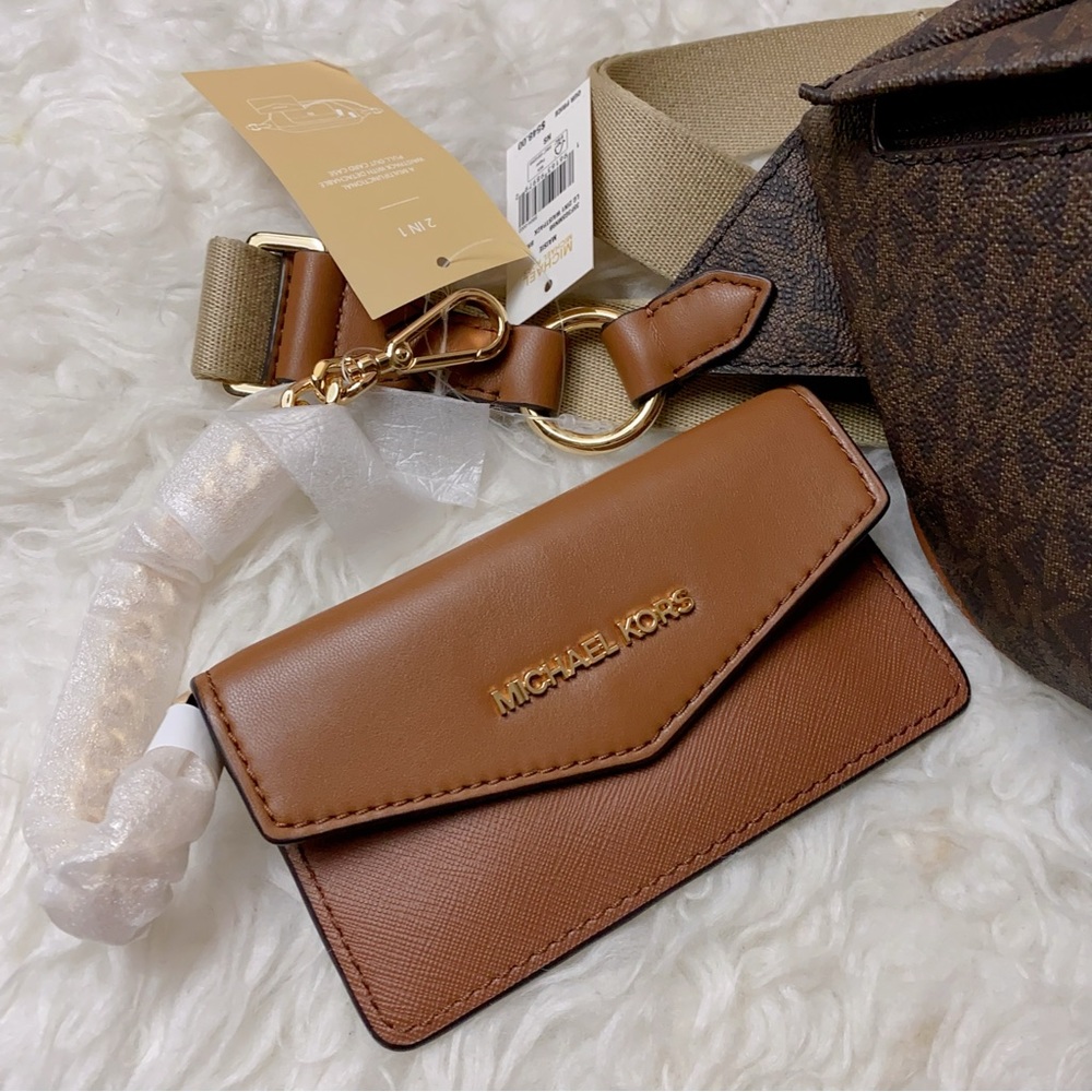 Michael Kors Maisie Large Logo 2-in-1 Sling Pack - Picture 12 of 14